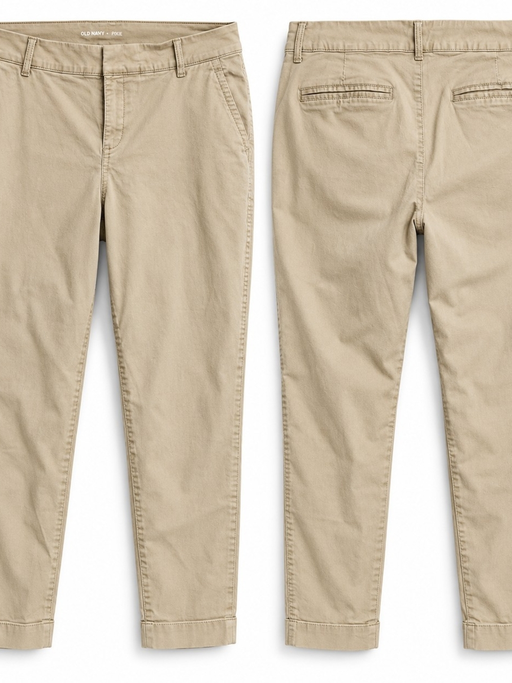 Old Navy Pixie Khaki Pants 18 Preppy Minimalist Business Casual Cropped Chinos